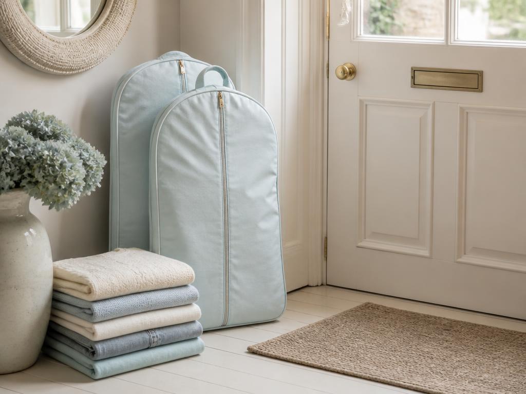 Clothes prepared for a scheduled home pickup
